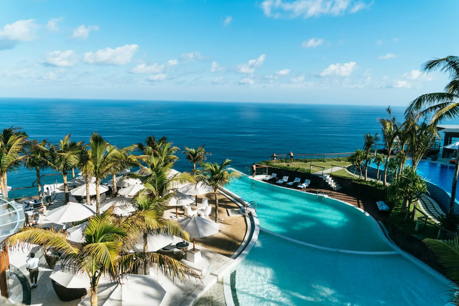 Infinity pool at a luxury resort